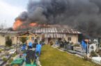 آتش سوزی در مسجد روستای پنابندان سیاهکل