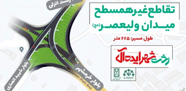 آغاز فرآیند حذف میدان ولیعصر رشت با هدف کنترل و مدیریت ترافیک