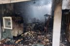 آتش گرفتن دو واحد تجاری در رحیم آباد