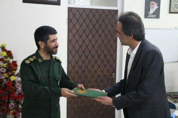 دیدار مدیر منطقه چهار شهرداری رشت با فرمانده جدید سپاه ناحیه مرکزی رشت