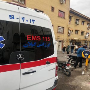 سوختگی 90 درصدی یک مرد در انفجار خیابان فلسطین رشت