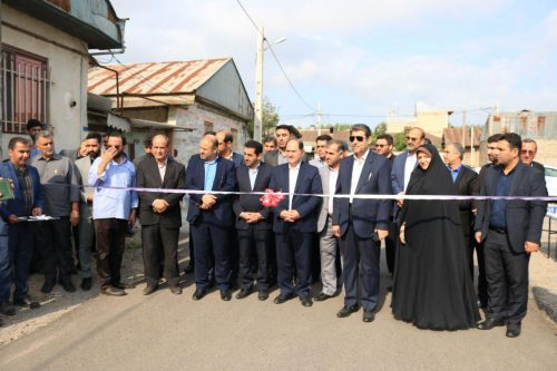 گزارش تصویری افتتاحیه پروژه های بنیاد مسکن رشت همزمان با سومین روز از هفته دولت