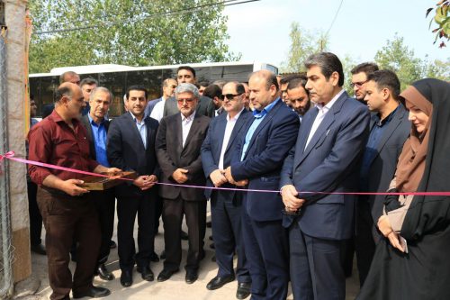 گزارش تصویری افتتاح باشگاه ورزشی صدرا در روستای خان جان چهار دانگ با حضور فرماندار رشت
