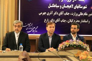 گزارش تصویری جلسه کارگروه ارتباطات و فناوری اطلاعات با حضور وزیر ارتباطات در شهرستان لاهیجان و سیاهکل