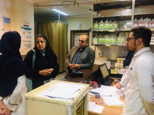 بازدید شبانه معاون درمان و مدیر پرستاری دانشگاه علوم پزشکی گیلان از بیمارستان انزلی