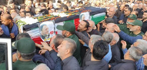 گزارش تصویری تشیع پیکر جانباز هشت سال دفاع مقدس احمد حکیمی در لنگرود