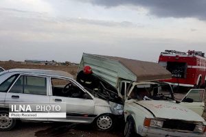 11 مصدوم در تصادف جاده منجیل-لوشان