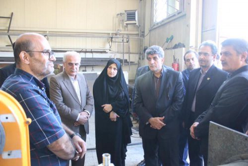 بازدید معاون هماهنگی امور اقتصادی و زیربنایی معاون اول رئیس جمهور از یک مجتمع کارگاهی در رشت
