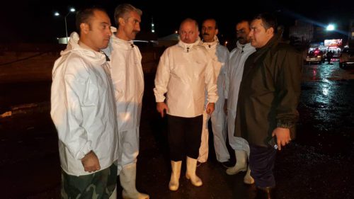 گزارش تصویری آماده باش ستاد بحران شهرداری لنگرود در آبگرفتگی معابر