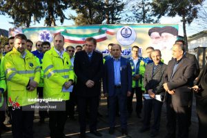 گزارش تصویری آئین الحاق 11 دستگاه آمبولانس به اورژانس گیلان