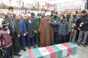 پیکر دو شهید گمنام در رشت و آستارا تشییع و به خاک سپرده شد