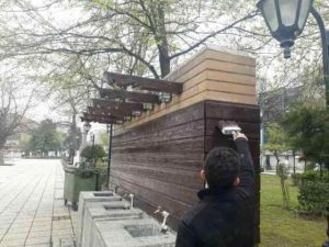 ویروس کرونا مانع رنگ آمیزی و زیباسازی المان های شهر رشت نشد
