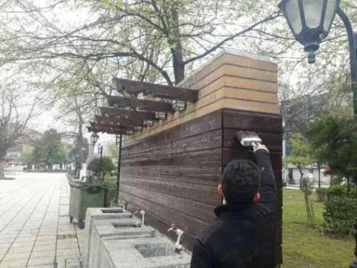 ویروس کرونا مانع رنگ آمیزی و زیباسازی المان های شهر رشت نشد
