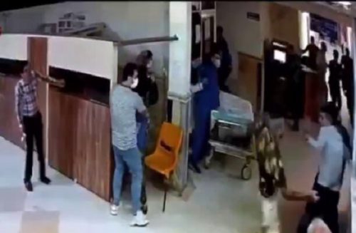 اراذل حمله کننده به بیمارستان پورسینا دستگیر شدند/شلیک گلوله پلیس قمه کش شرور را متوقف کرد