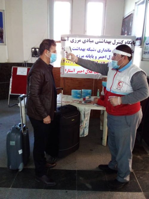 پایش ۲۵۰ مسافر در ورودی مرزی گیلان/۶۶ تست کرونا انجام شد
