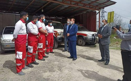 بازدید سرزده نوروزی استاندار گیلان از پایگاه های امداد و نجات جمعیت هلال احمر استان گیلان