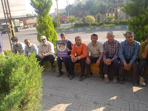 گزارش تصویری اعتصاب پرسنل و کارگران شهرداری لوشان برای سومین روز متوالی