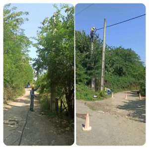 برخورداری بیش از ۱۳ هزار مشترک بخش گرکانرود تالش از برق پایدار با احداث ۲۴۰۰ متر کابل خودنگهدار