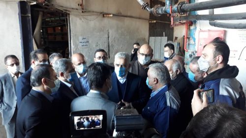 بازدید استاندار گیلان به همراه مدیرکل حفاظت محیط زیست و جمعی از مدیران استان از دو واحد تولیدی در شهر صنعتی رشت