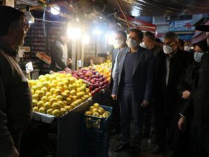 بازدید سرزده از بازار میدان شهرداری رشت