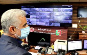 بازدید سرزده استاندار از سالن مرکز عملیات مدیریت راه‌های گیلان