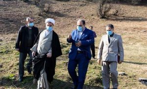 بازدید رئیس کل دادگستری گیلان به همراه تعدادی از مسئولان استانی از منطقه آریدول ماسال