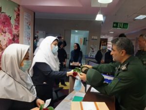 تجلیل سپاه قدس گیلان از تلاش پرستاران همزمان با ولادت حضرت زینب