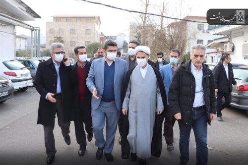 بازدید رئیس کل دادگستری گیلان، رئیس دانشگاه علوم پزشکی و سرپرست شهرداری رشت از مرکز آموزشی و درمانی رازی رشت