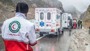 فوت ۶ مسافر در صحنه تصادف و امدادرسانی امدادگران هلال احمر گیلان در ۵۷ مورد حادثه