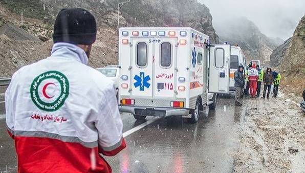 فوت ۶ مسافر در صحنه تصادف و امدادرسانی امدادگران هلال احمر گیلان در ۵۷ مورد حادثه