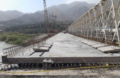 پیشرفت ۹۰ درصدی ساخت پل سفیدرود شهرستان رودبار