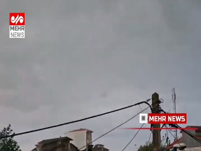 بارش شدید باران و رعد و برق در املش